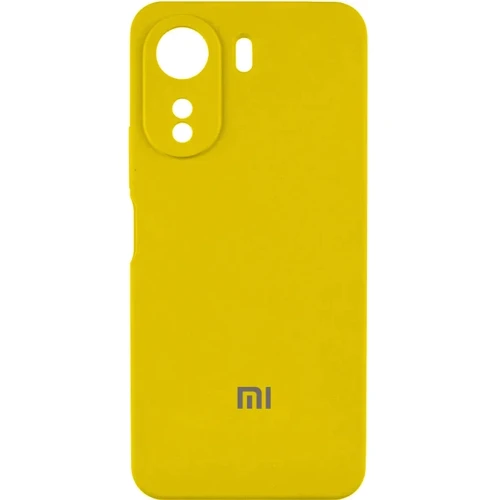 Чехол для телефонов Lakshmi Premium Silicone Case with Logo Full Camera Yellow for Xiaomi Redmi 13C / Poco C65