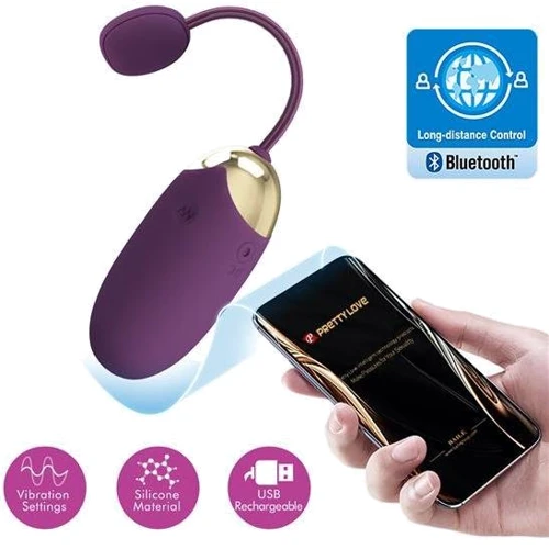Виброяйцо LYBAILE Pretty Love Abner Dark Purple (App)