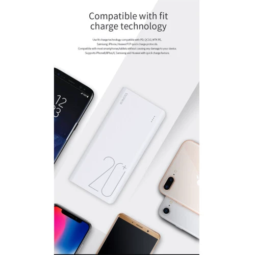 Внешний аккумулятор Romoss Power Bank 20000mAh Sense6+ White (PH80-C02-02) фото 8