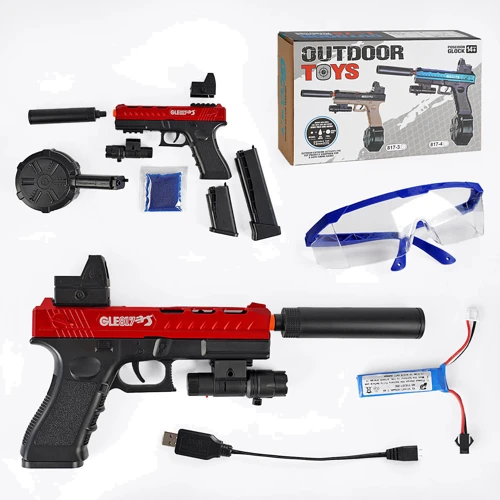 Пистолет детский на аккумуляторе с 2 режимами стрельбы (817-2): Производитель Noname