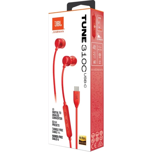 Навушники JBL Tune 310C Red (JBLT310CRED) фото 7