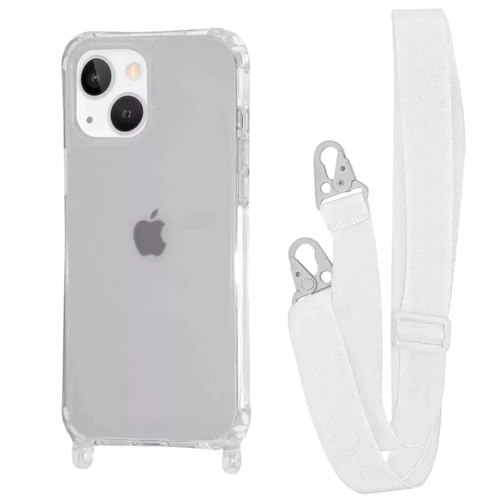 Чохол для iPhone WAVE Clear Case with Strap White for iPhone 15
