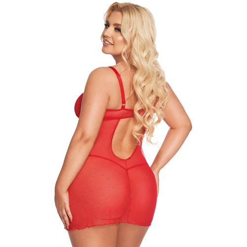 Пеньюар SoftLine Aldona, XXXL (red)