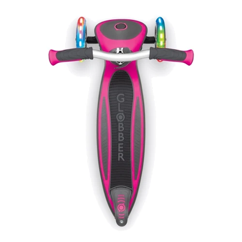 Самокат Globber серии Master Lights розовый, колеса с подсветкой, до 50кг, 4+: Количество колес 3