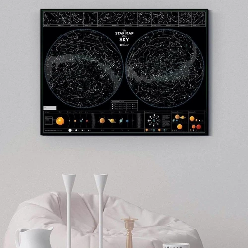 Карта звездного неба 1DEA.me Star map of the sky (SMSF)