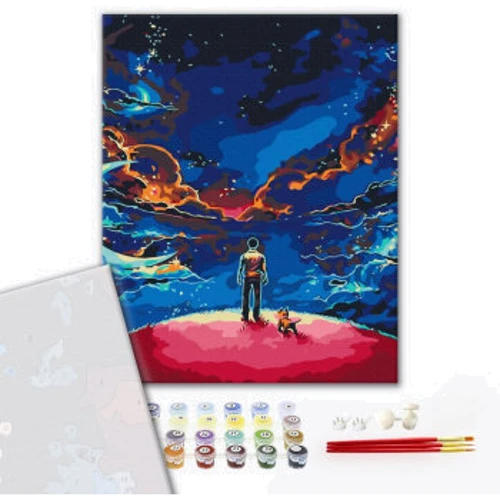 Картина за номерами Brushme Маленький принц у космосі 40x50 см (BS30081): Виробник Brushme