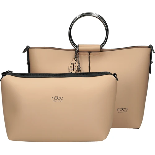Женская сумка тоут Nobo бежевая (NBAG-G0310-C015): Фактура Матовая, Гладкая