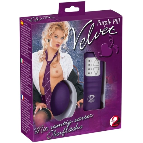 Виброяйце Orion You2Toys Velvet Purple Pill