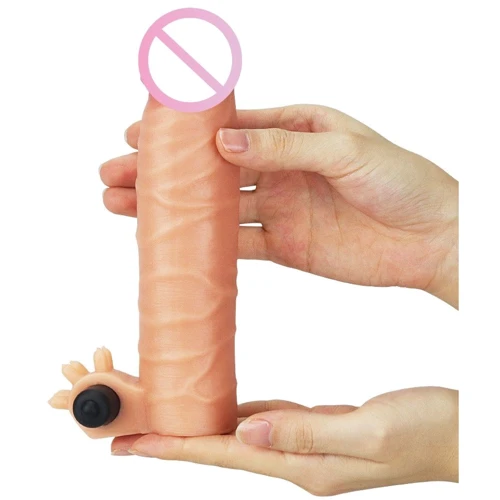 Насадка на пенис LoveToy Revolutionary Silicone Vibrating Nature Extender Add 1.5"