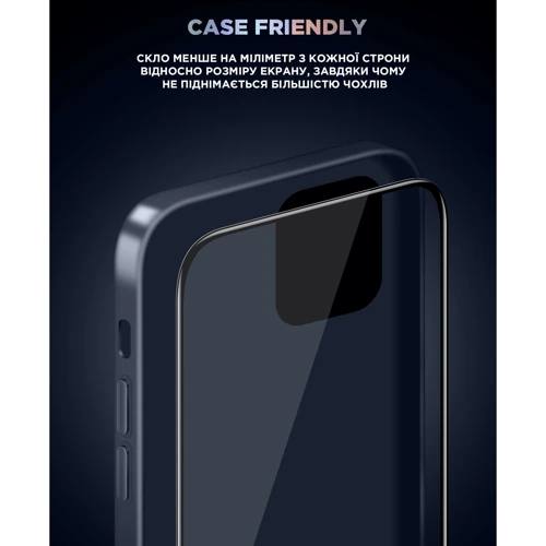 Защитное стекло для iPhone ArmorStandart Tempered Glass Supreme Plus Icon Black for iPhone 14 Plus (ARM68069): Материалы стекло