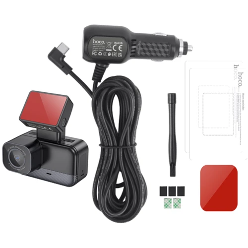 Автомобильный видеорегистратор Hoco DV10 mini screen dashcam Black: Активация записи Автоматически при включении