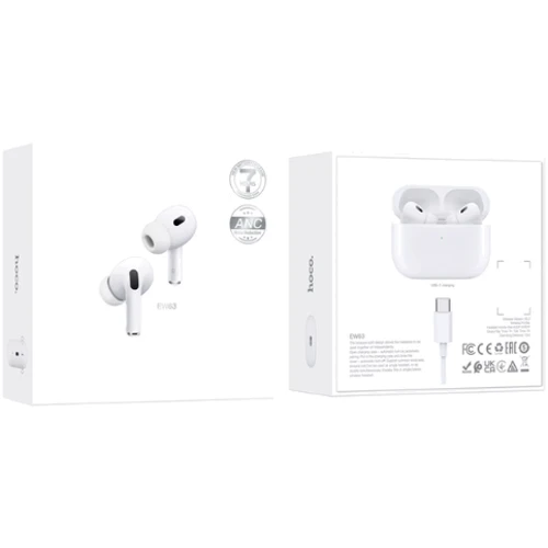Наушники Hoco EW63 White: Тип крепления без креплений