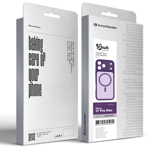 Чехол для iPhone ArmorStandart Lush MagCase Dark Violet for iPhone 17 Pro Max (ARM87499)