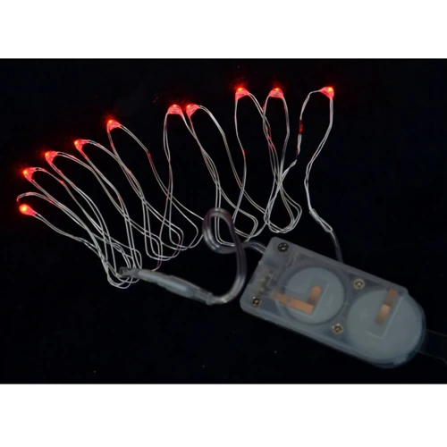 Електрогірлянди Yes! Fun LED-нить, 10 ламп, червона, 1,10 м