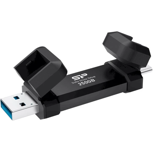 Silicon Power DS72 250 GB Black (SP250GBUC3S72V1K): Інтерфейс підключення USB 3.x, USB Type-C