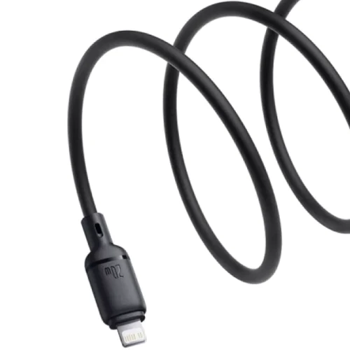 Кабель Baseus Cable USB-C to Lightning Silky Series 20W 1m Black (P10377700113-00): Длина 1 м