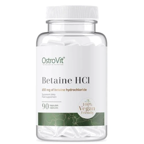 OstroVit Betaine HCL Бетаина гидрохлорид 90 капсул: Тип Бетаина гидрохлорид