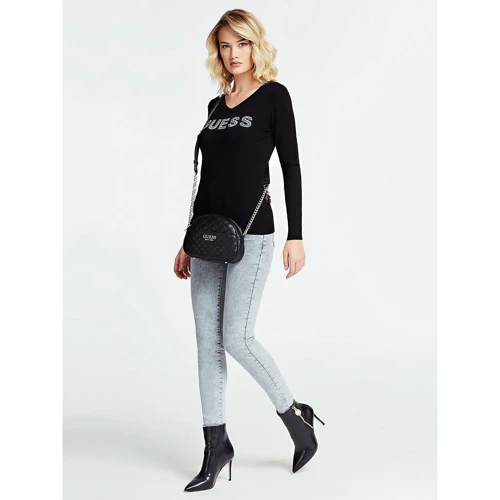 Жіноча сумка крос боді Guess Brielle чорна (HWVG7581690-BLA): Стать жіночий