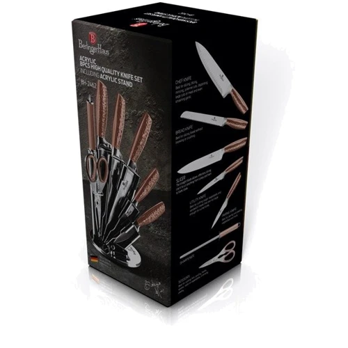 Набор кухонных ножей Berlinger Haus Metallic Line Rose Gold Edition 8 предметов (BH 2462): Количество предметов 8