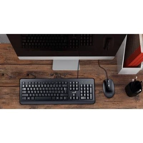 Комплект проводной Genius KM-160 Black Ukr (31330001419): Количество клавиш 104
