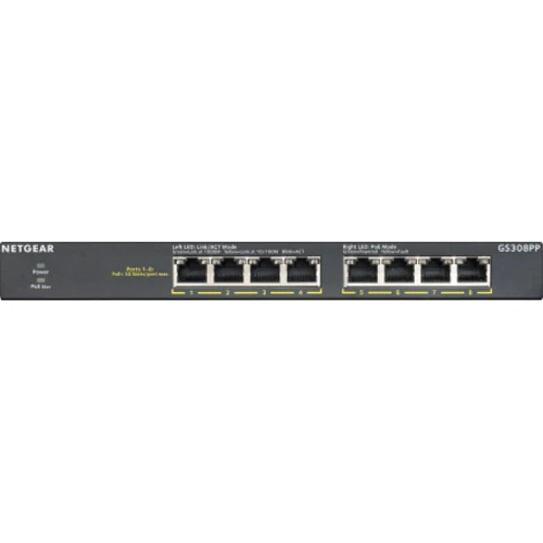 Мережевий комутатор Netgear GS308PP-100EUS: Кількість портів Fast Ethernet (10/100) нет