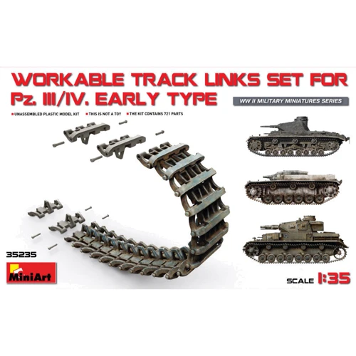 Набір робочих траків MINIART для серії танків Pz.III/Pz.IV, ранніх випусків (MA35235)