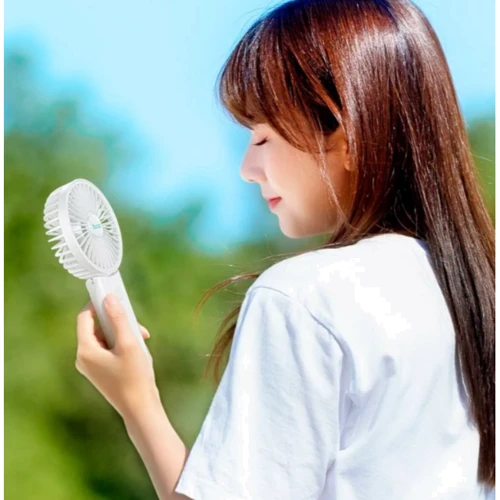 Вентилятор Hoco F15 handheld folding fan White фото 5