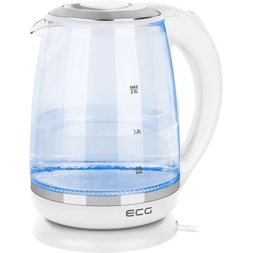Электрочайник ECG RK 2020 White Glass: Мощность, Вт 2200