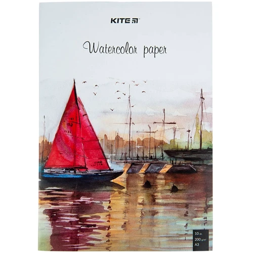 Бумага для акварели Kite А3 10 листов (K23-268)