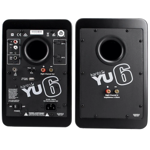 Активная полочная акустика Kanto YU6 (Matte Black): Вид Активный