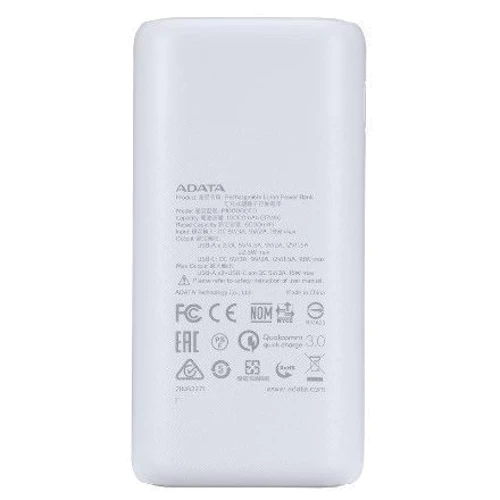 Adata Power Bank 10000mAh PD QC 3.0 22.5W White (Подарок) фото 4