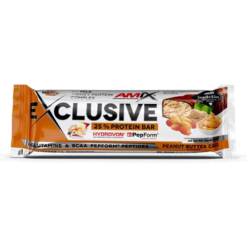 

Протеиновый батончик Amix Exclusive Protein Bar 85 g Peanut Butter Cake