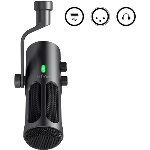 Динамический USB/XLR микрофон Fifine Tank 3: Разъем XLR