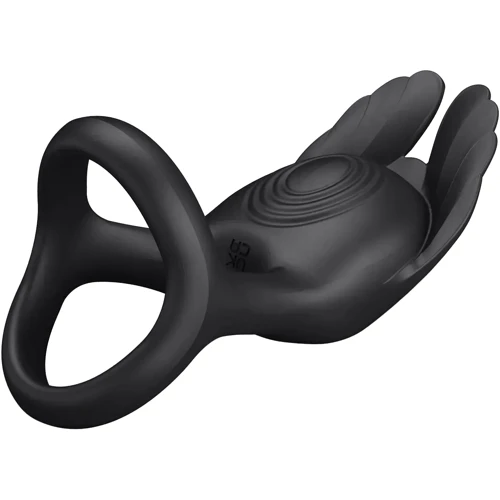 Эрекционное виброкольцо LYBAILE Pretty Love - Vibration Penis Ring SILAS Black (BI-210318)