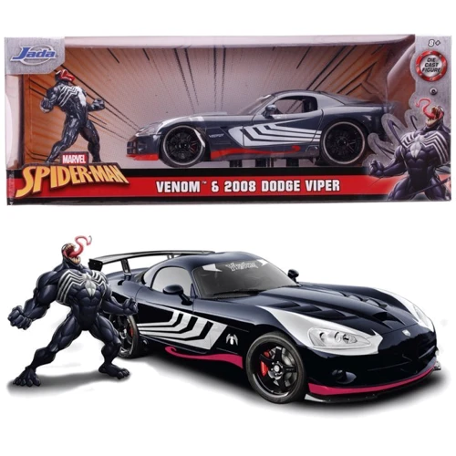 Машина Jada Spider-Man Dodge Viper SRT10 2008 з фігуркою Венома 1:24 (253225015) фото 10