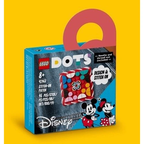 Конструктор LEGO DOTS Нашивка Микки Маус и Минни Маус (41963): Количество деталей, шт. 95