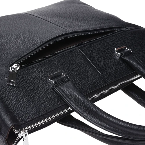 Мужская конференц-сумка Keizer черная (K17600-black): Фактура Матовая, Зернистая