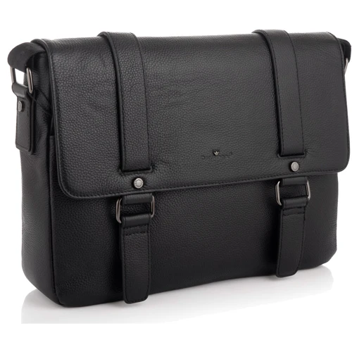 Чоловіча сумка листоноша Der Flinger чорна (SHIDF8131-black)