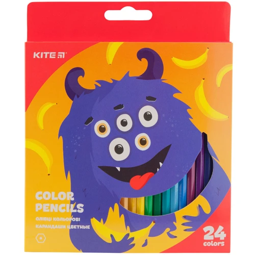 Карандаши цветные Kite Jolliers K19-055-5, 24 шт.