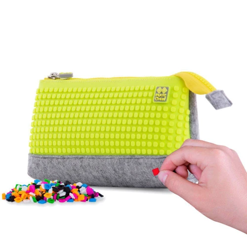 Пенал-косметичка Pixie Crew Crazy Colors неоново-желтый (PXA-01-W05): Год выпуска коллекции 2019