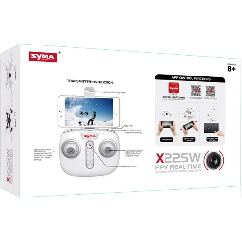 Квадрокоптер SYMA X22SW с 2,4 Ггц управлением и FPV-камерой (14,4 cм) фото 7