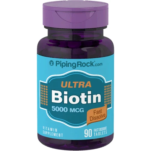 Piping Rock Ultra Biotin 5000 mcg, 90 Fast Dissolve Tablets Биотин