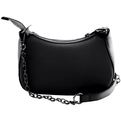 Жіноча сумка хобо Valiria Fashion чорна (5DETAA9200-black): Тип ручки На цепочке, Со съемным ремнем, Без ручки, Плечевой ремень