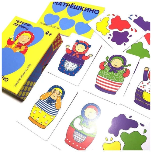 Настольная игра Простые правила Матрёшкино: Вид карточные