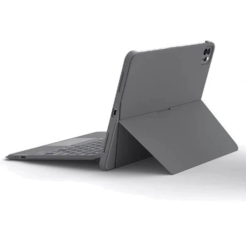 Аксессуар для iPad WIWU Combo Touch Keyboard Case Grey for iPad 10.2" 2019-2021/iPad Air 2019/Pro 10.5": Особенности оснащен трекпадом, с подсветкой, четыре универсальных режима, съемная клавиатура и регулируемая подс