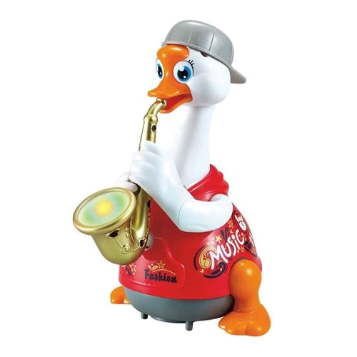 Интерактивная музыкальная игрушка Hola Toys Гусь-саксофонист, красный (6111-red)