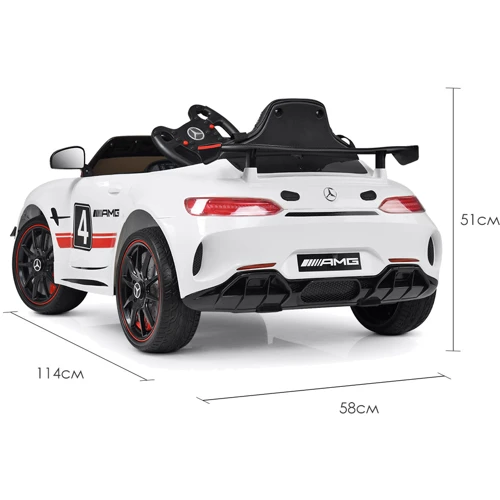 Детский электромобиль Bambi Racer Mercedes AMG, белый (M 4050EBLR-1): Время работы, мин 60