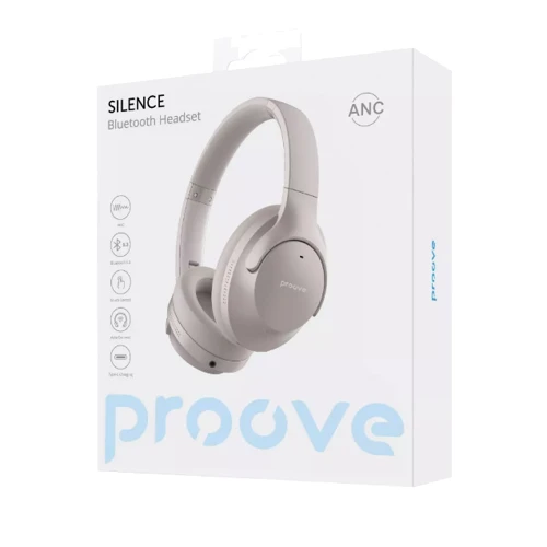 Наушники Proove Silence with ANC Gray: Тип крепления оголовные
