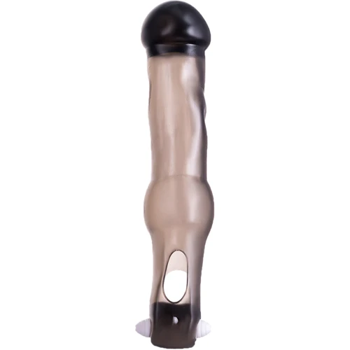 Насадка на пенис с вибрацией Toyfa XLover Penis Extender Вlack