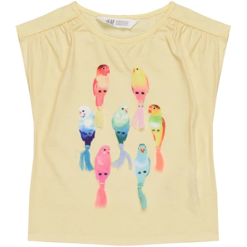 Футболка H & M 4720995 98-104 см жовта